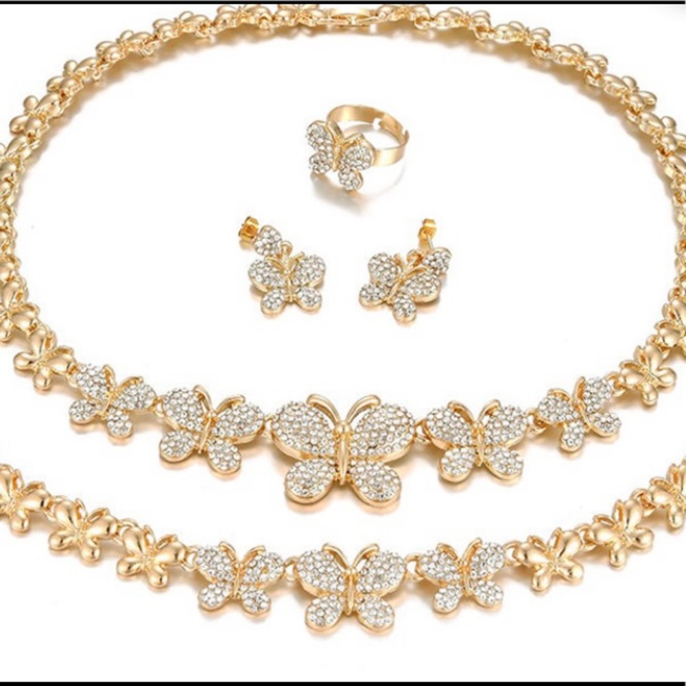 18kt gold filled 4 piece set- will not tarnish